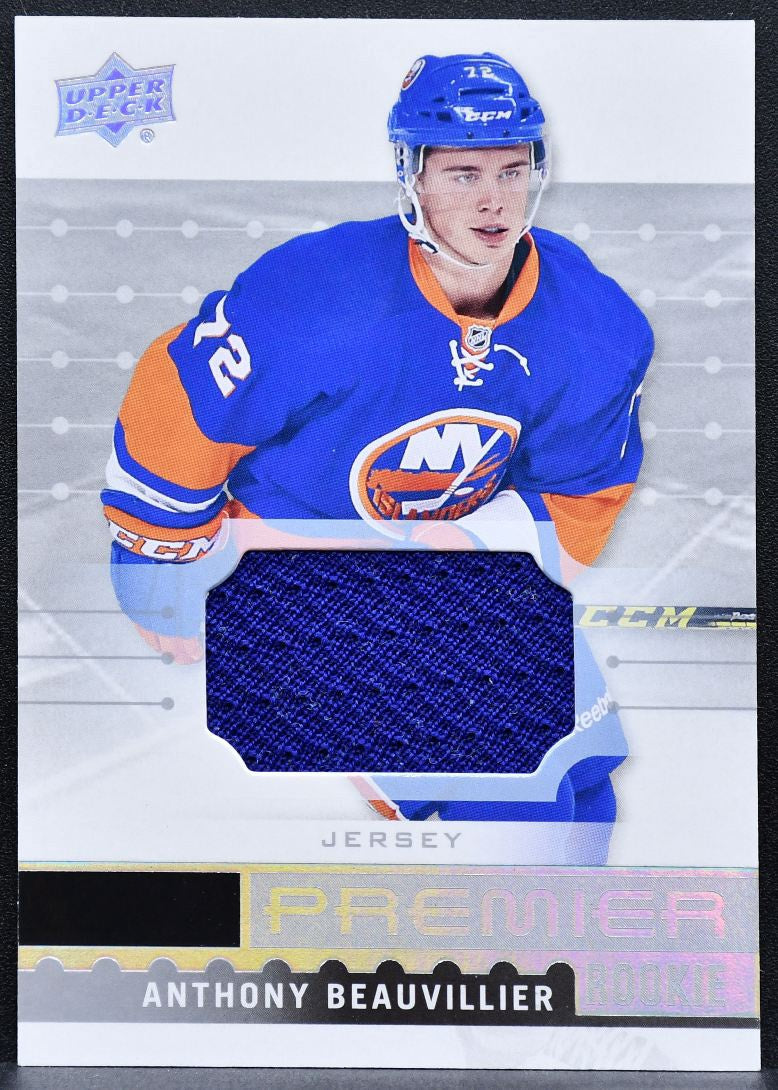 2016-17 UD Premier Rookies - Jersey Anthony Beauvillier Islanders RC Jersey 5425