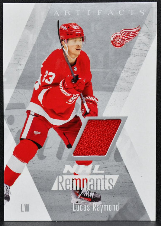 2025-26 UD Artifacts NHL Remnants Lucas Raymond NR-17 Detroit Red Wings Jersey 2844
