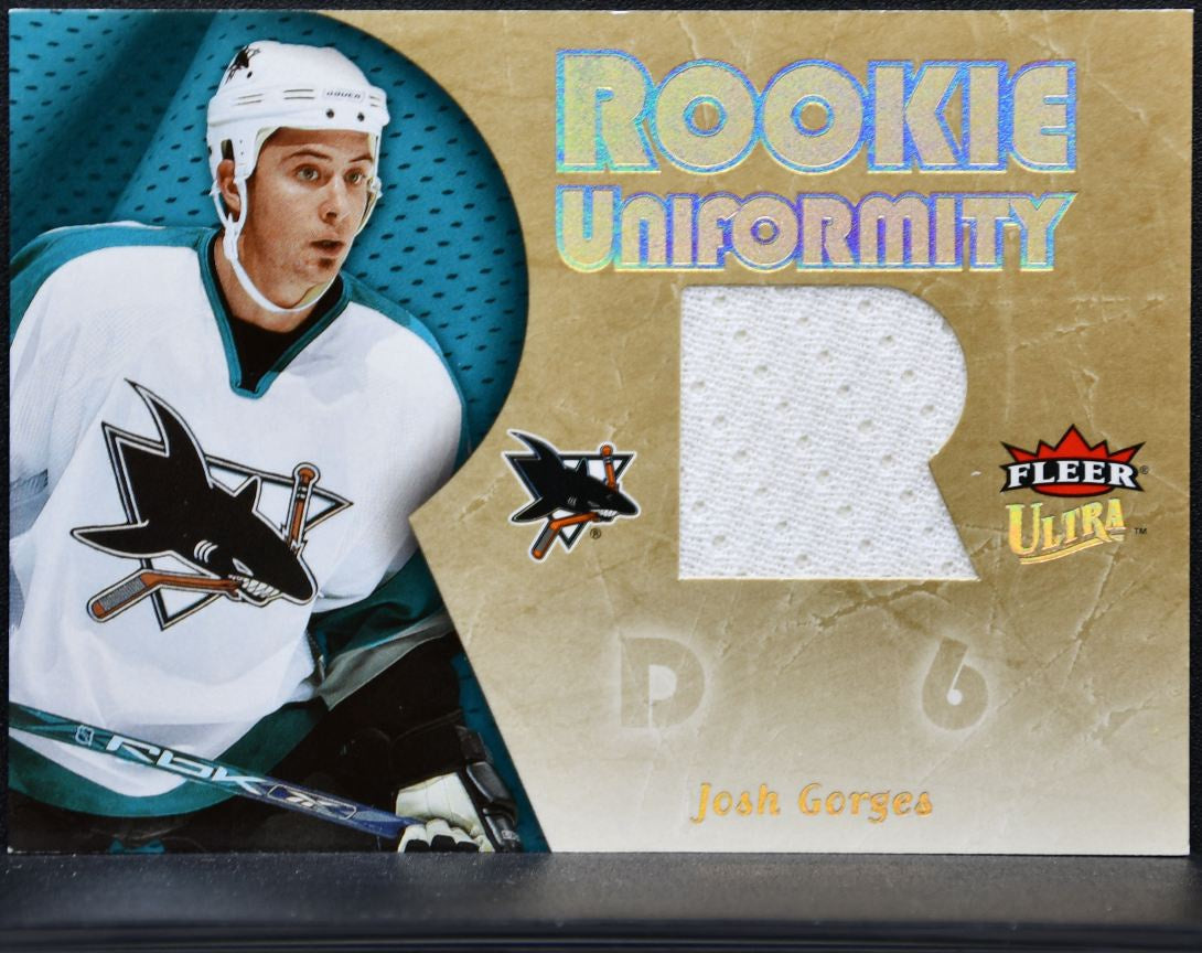 2005-06 Fleer Ultra Rookie Uniformity Jerseys Josh Gorges RU-JG RC Jersey 6294