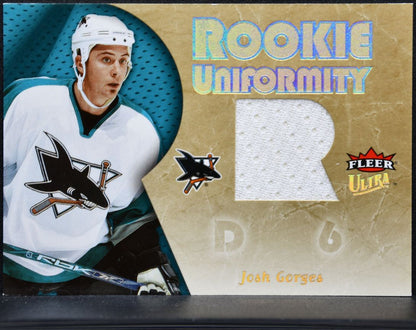 2005-06 Fleer Ultra Rookie Uniformity Jerseys Josh Gorges RU-JG RC Jersey 6294