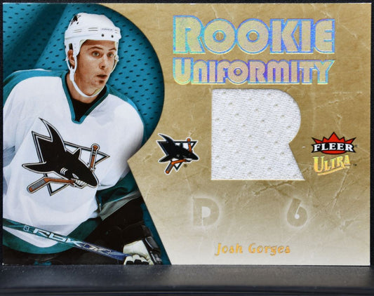 2005-06 Fleer Ultra Rookie Uniformity Jerseys Josh Gorges RU-JG RC Jersey 6294