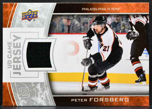 2013-14 Upper Deck UD Game Jerseys Peter Forsberg GJ-PF Flyers Jersey 6371
