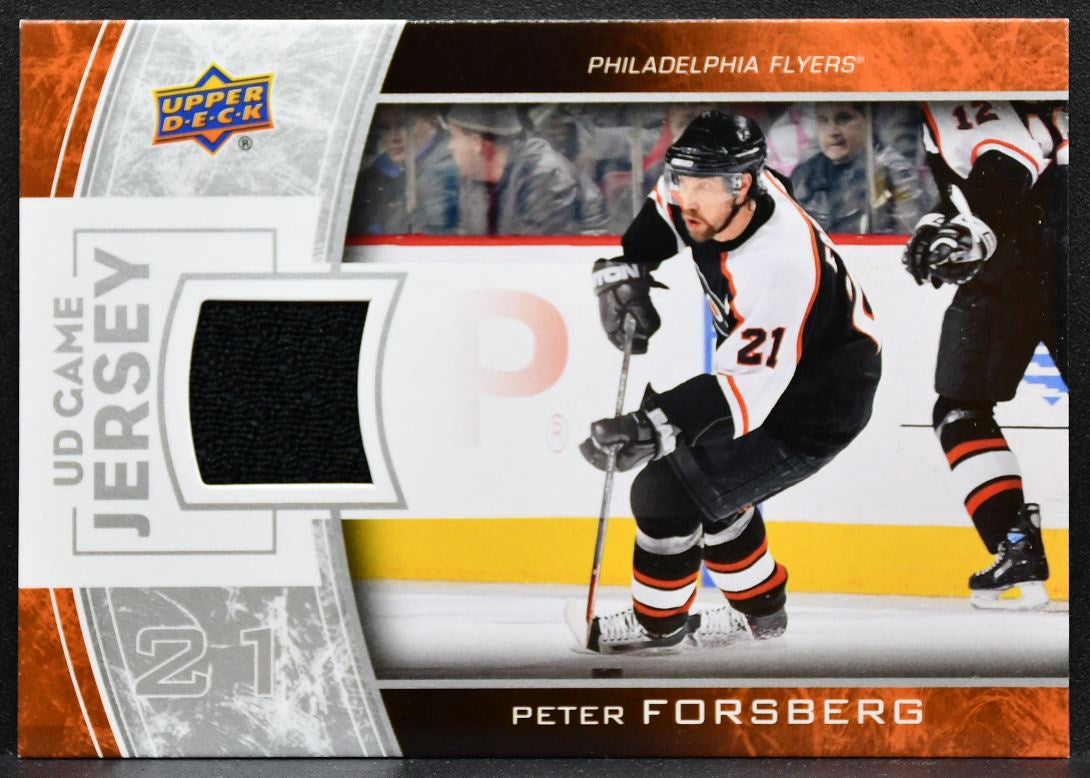 2013-14 Upper Deck UD Game Jerseys Peter Forsberg GJ-PF Flyers Jersey 6371