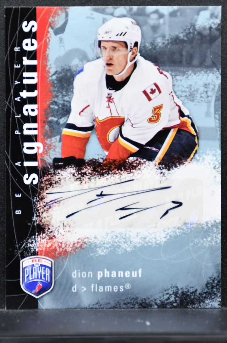2007-08 Upper Deck Be a Player Signatures Dion Phaneuf Calgary Flames Auto 3728