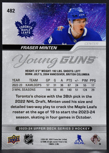 2023-24 Upper Deck Series 2 Young Guns Jesse Winchester 482 Ottawa Senators RC 7627