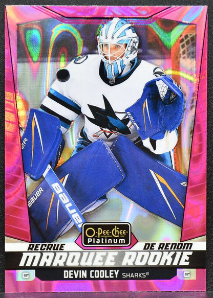 2024-25 OPC Platinum Marquee Rookie Pink Magma Devin Cooley 249 Sharks RC 7211