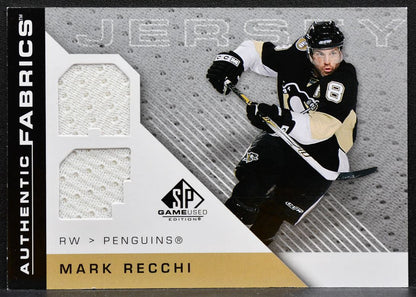 2007-08 SP Game Used Authentic Fabrics Mark Recchi AF-RE Penguins Jersey 5826