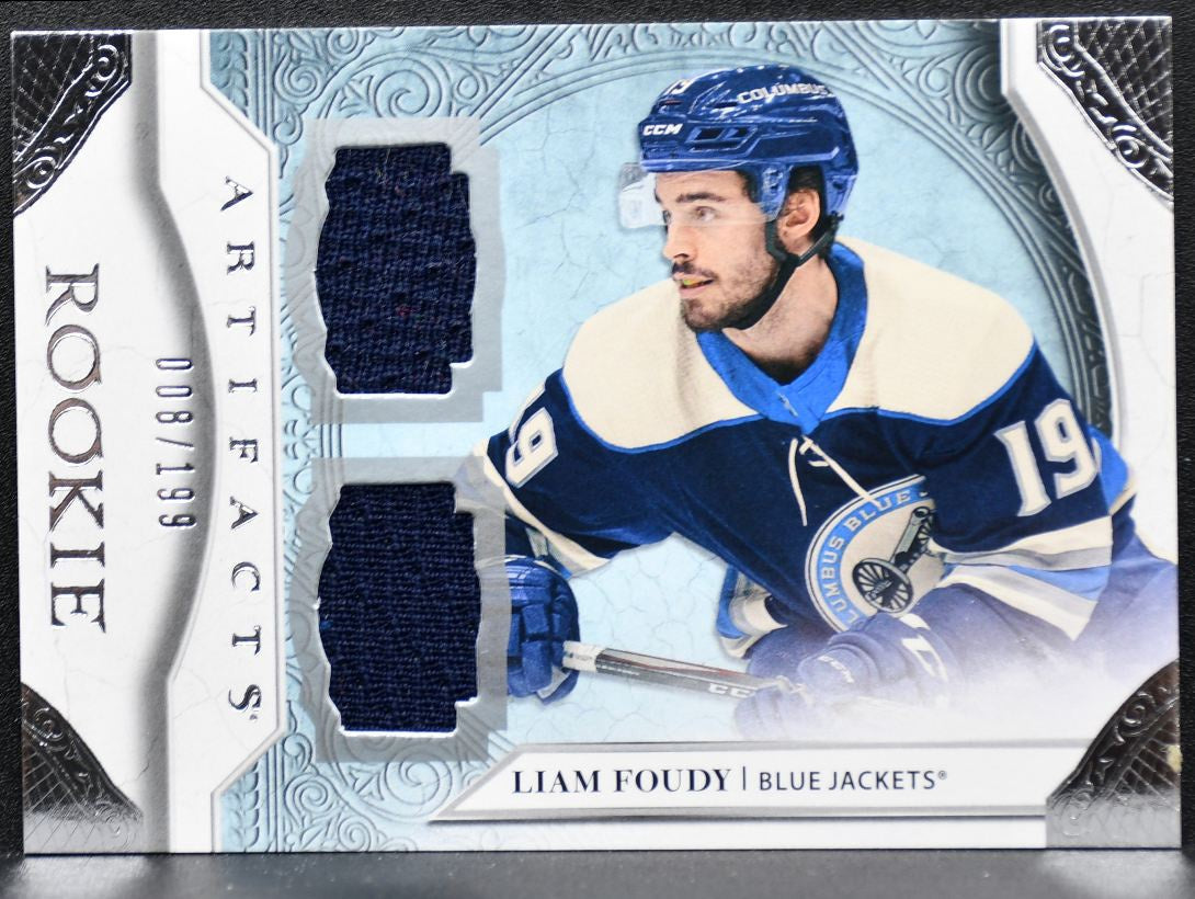 2020-21 UD Artifacts Horizontal Silver Material Foudy RC /199 Jersey 1212