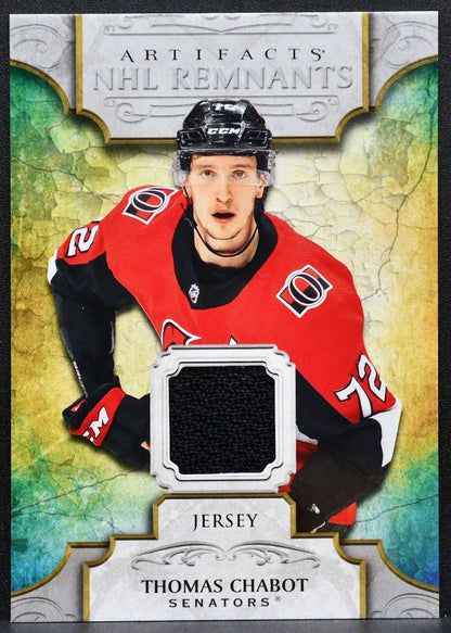2020-21 UD Artifacts NHL Remnants Thomas Chabot NR-TC Senators Jersey 2478