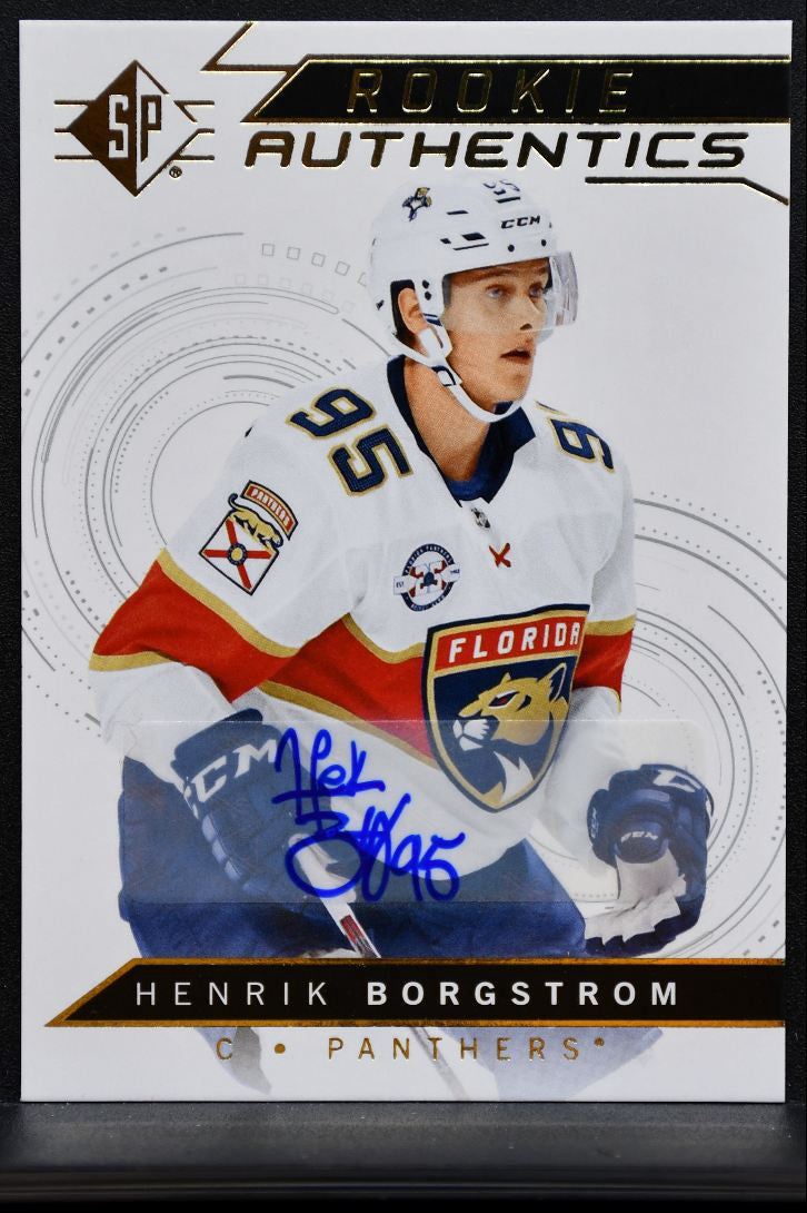 2018-19 SP Rookie Authentics Auto Henrik Borgstrom Florida Panthers RC Auto 2393