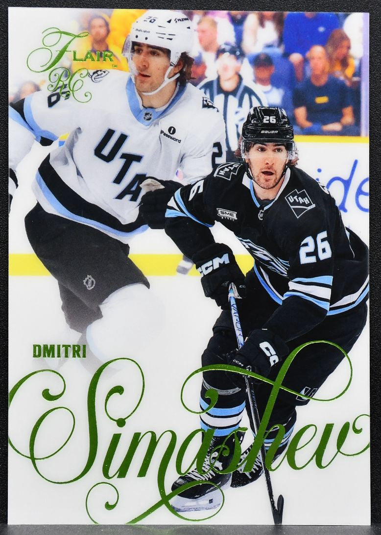 2025-26 Flair Rookie Forecheck Variant Dmitri Simashev Utah Mammoth RC 7665