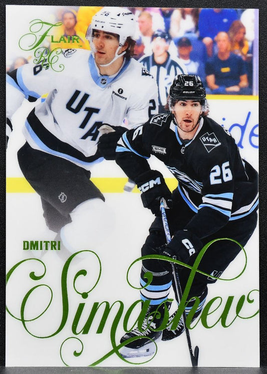 2025-26 Flair Rookie Forecheck Variant Dmitri Simashev Utah Mammoth RC 7665