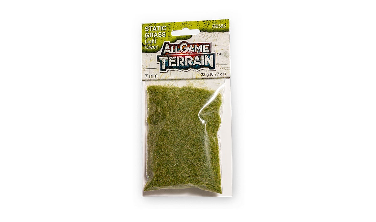 Woodland All Game Terrain Static Grass Light Green 7Mm