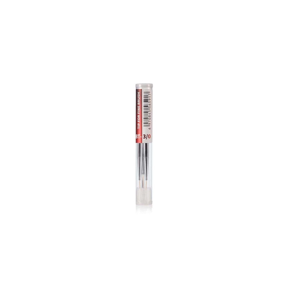 DSPIAE 3/0 Fine Brush Tips 3/0 3PCS