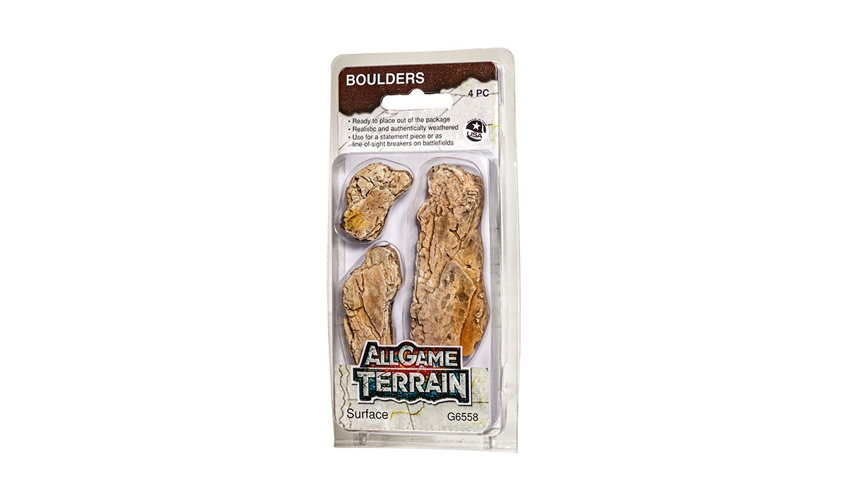 Woodland All Game Terrain Surface Boulders