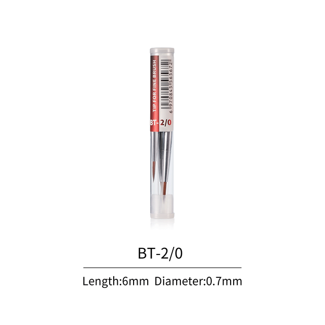 DSPIAE 2/0 Fine Brush Tips 2/0 3PCS