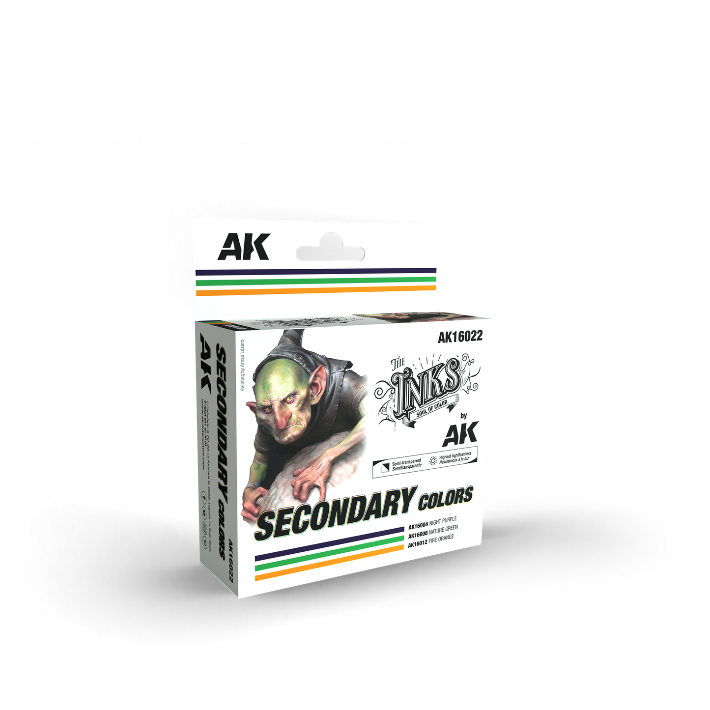 AK Interactive The INKS SECONDARY COLORS Set