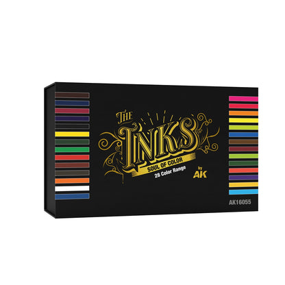 AK Interactive The Inks Special Box Full Range (28 Colors X 30 ml)