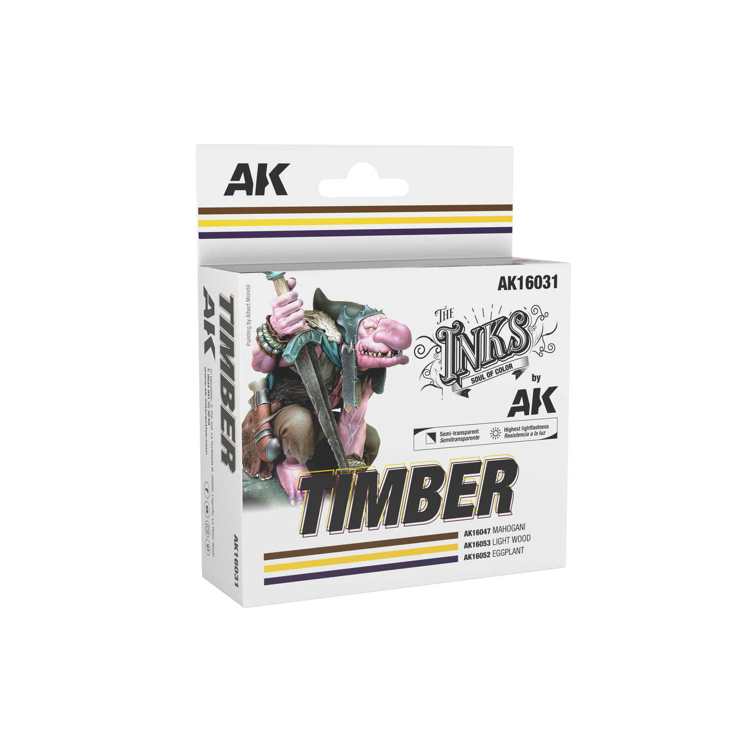 AK Interactive The INKS Sets Timber - Set of 3 Jars (Inks)