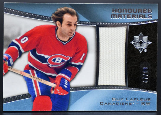Maillot Guy Lafleur HM-GL 47/99 de la collection UD Ultimate 2015-16 (matériaux honorés)