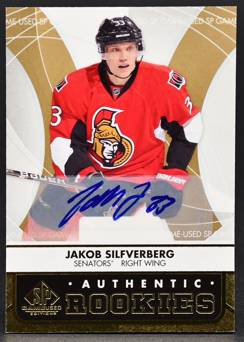 2012-13 SP Game Used Authentic Rookies Jakob Silfverberg 137 RC Auto
