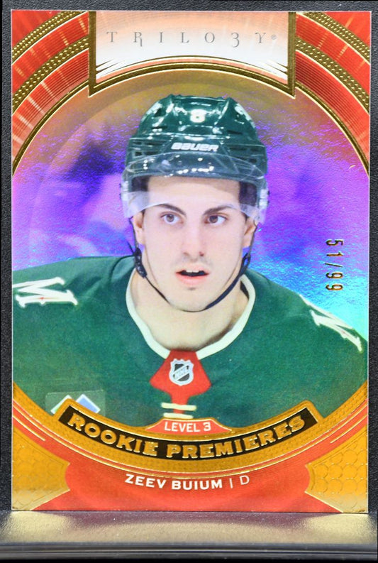 2025-26 UD Extended Trilogy Rookie Prem L3 Buium Wild RC /99 9704