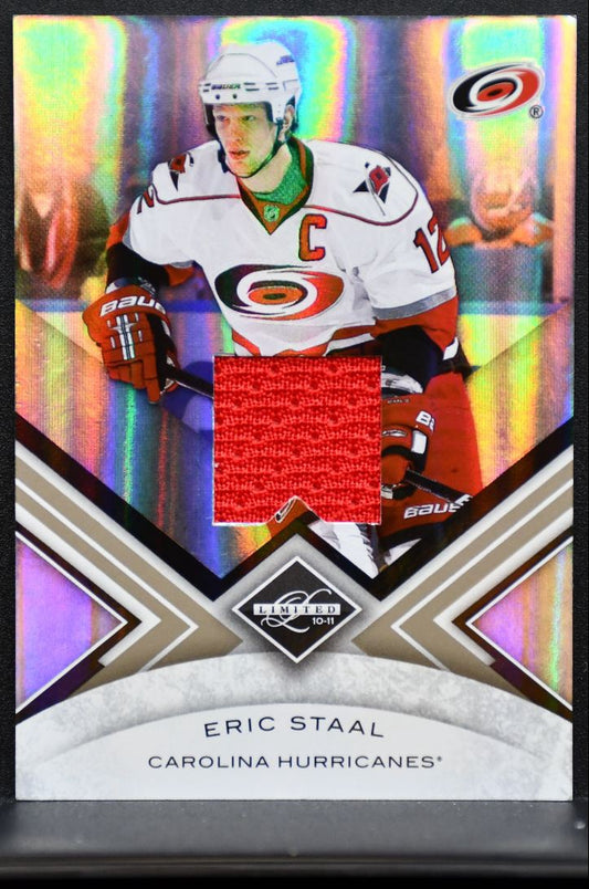 2010-11 Panini Limited Jersey Eric Staal Carolina Hurricanes 32/99 Jersey 6101