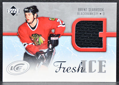 2005-06 Upper Deck Ice Fresh Brent Seabrook Chicago Blackhawks RC Jersey 7720