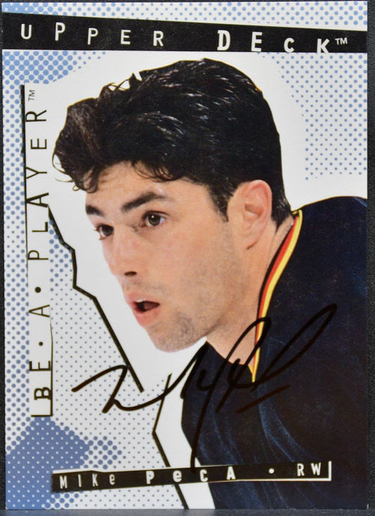 1994-95 UD Be a Player Autographs Mike Peca 165 Vancouver Canucks Auto 1400