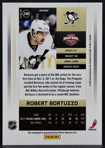 2011-12 Panini Contenders Calder Auto Robert Bortuzzo 248 RC Auto 762/800 5324