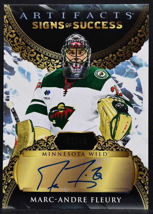 23-24 UD Artifacts Signs of Success Marc-Andre Fleury SOS-MF Wild Auto 47/49 5716