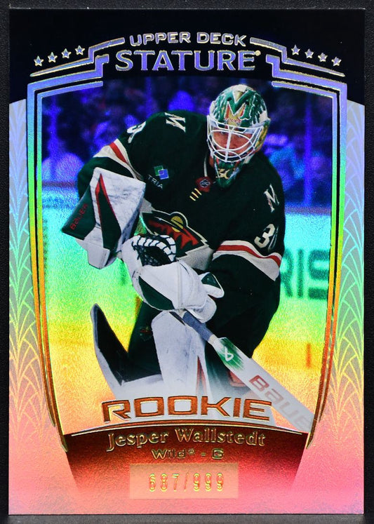 2024-25 Upper Deck Stature Rookie Jesper Wallstedt 41 RC 687/999 3153