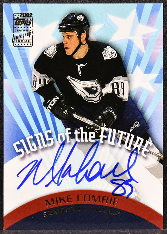 2002-03 Topps Certified Issue Signs of the Future Mike Comrie RC Auto 0510