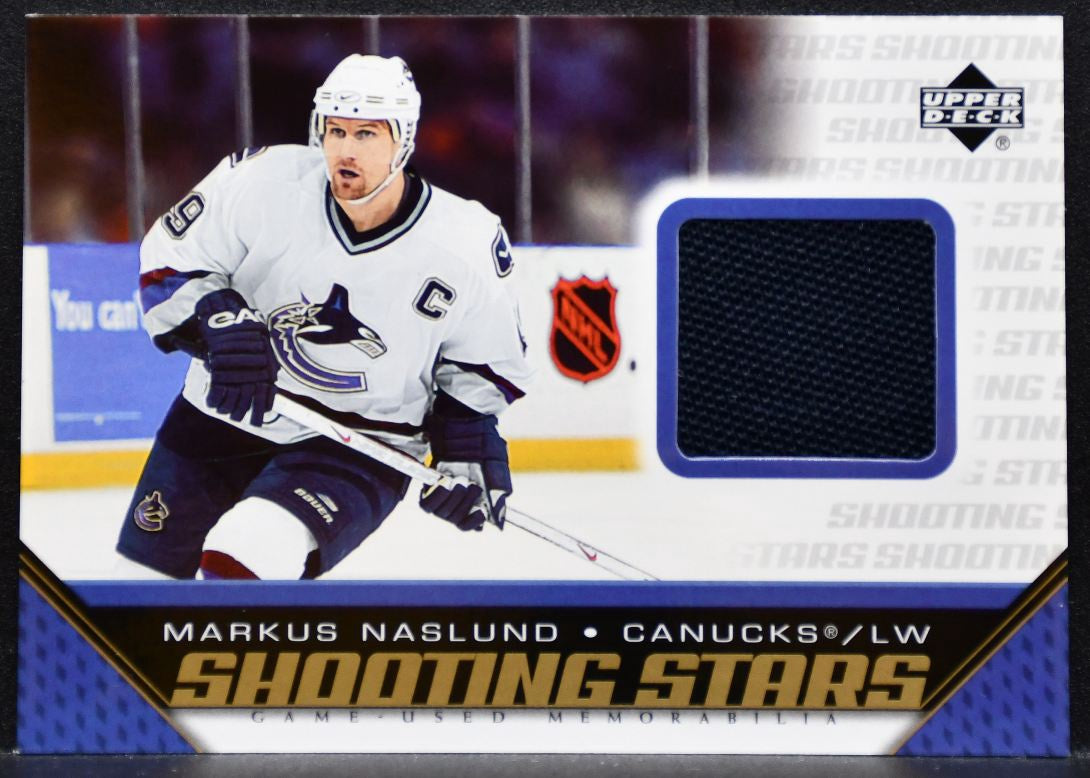 2005-06 Upper Deck Shooting Stars Markus Naslund Vancouver Canucks Jersey 8819
