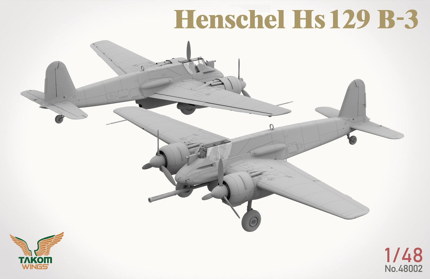 Takom 1/48 Henschel Hs 129 B-3 w/INTERIOR + BONUS (CLEAR PARTS)