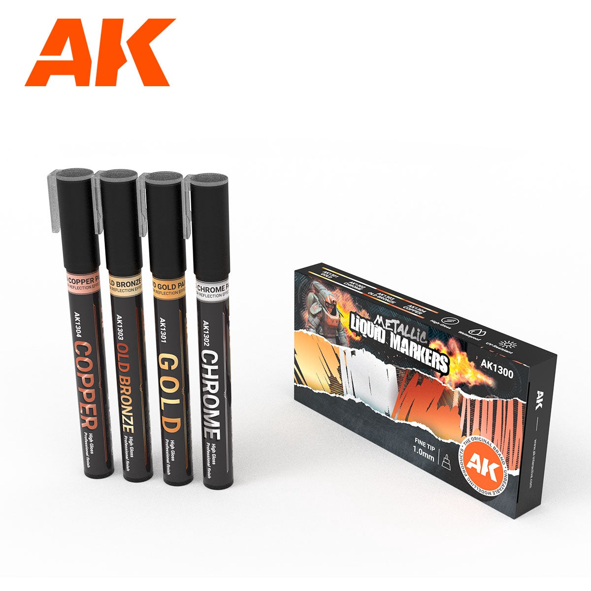 AK Interactive Metallic Markers