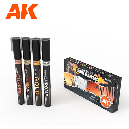 AK Interactive Metallic Markers