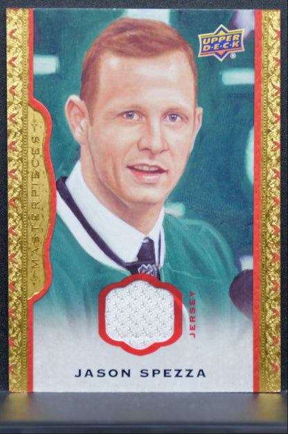 2014-15 UD Masterpieces Memorabilia Framed Red Jason Spezza 51/85 Jersey 1380