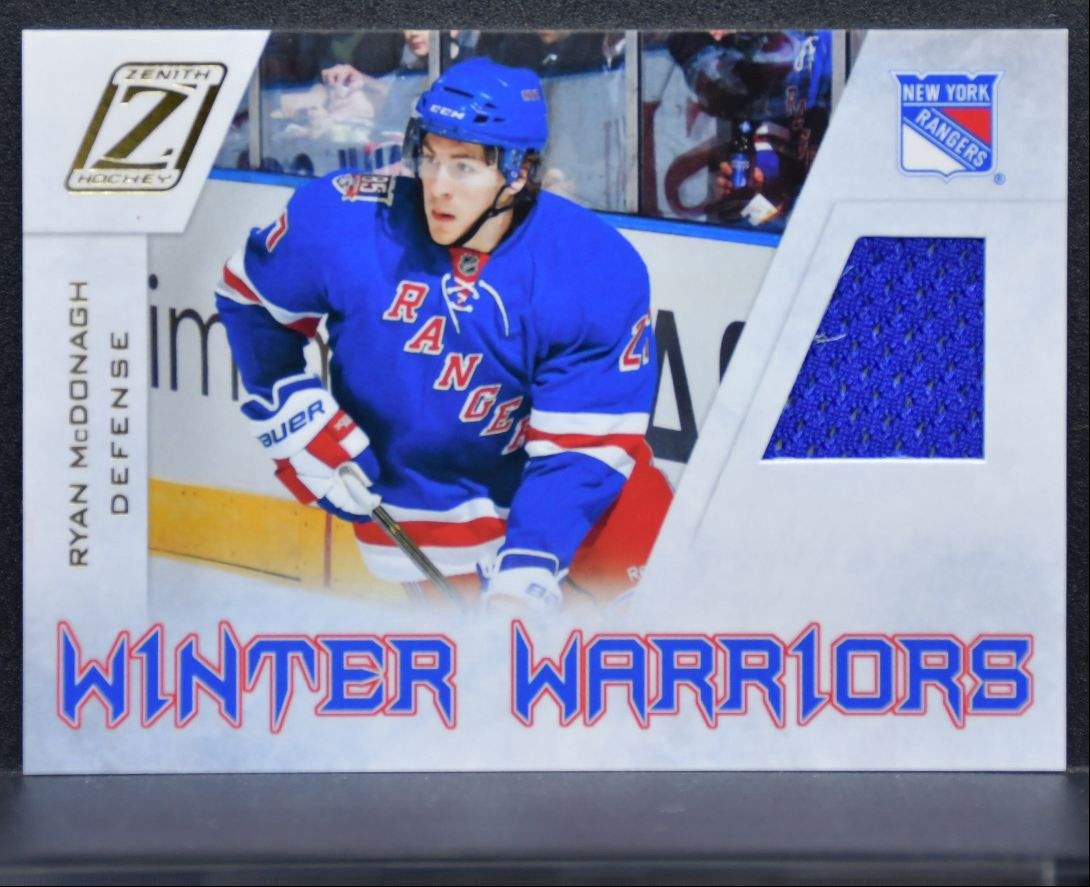 2010-11 Panini Zenith Winter Warriors Materials Ryan McDonagh Jersey 0895