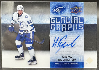 2016-17 UD ICE Glacial Graphs Nikita Kucherov GG-NK Tampa Bay Lightning Auto