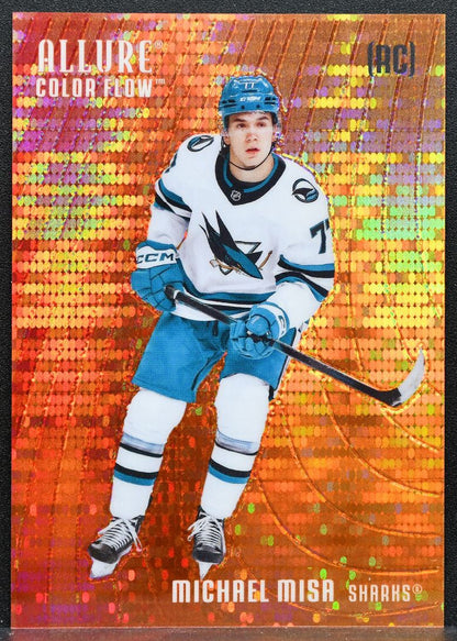 2025-26 UD Allure Color Flow Rookie Red-Orange Spectrum Misa Sharks RC 8570