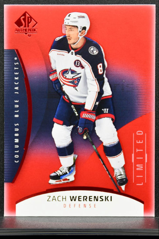 2025-26 SP Authentic Limited Red Zach Werenski 5 Columbus Blue Jackets 9218