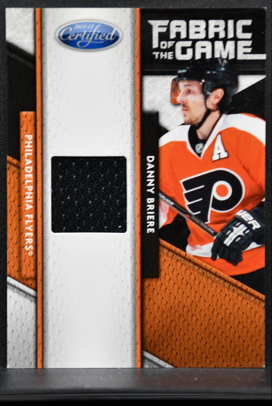 2011-12 Panini Certified Fabric of the Game Daniel Briere 104 /399 Jersey 9165