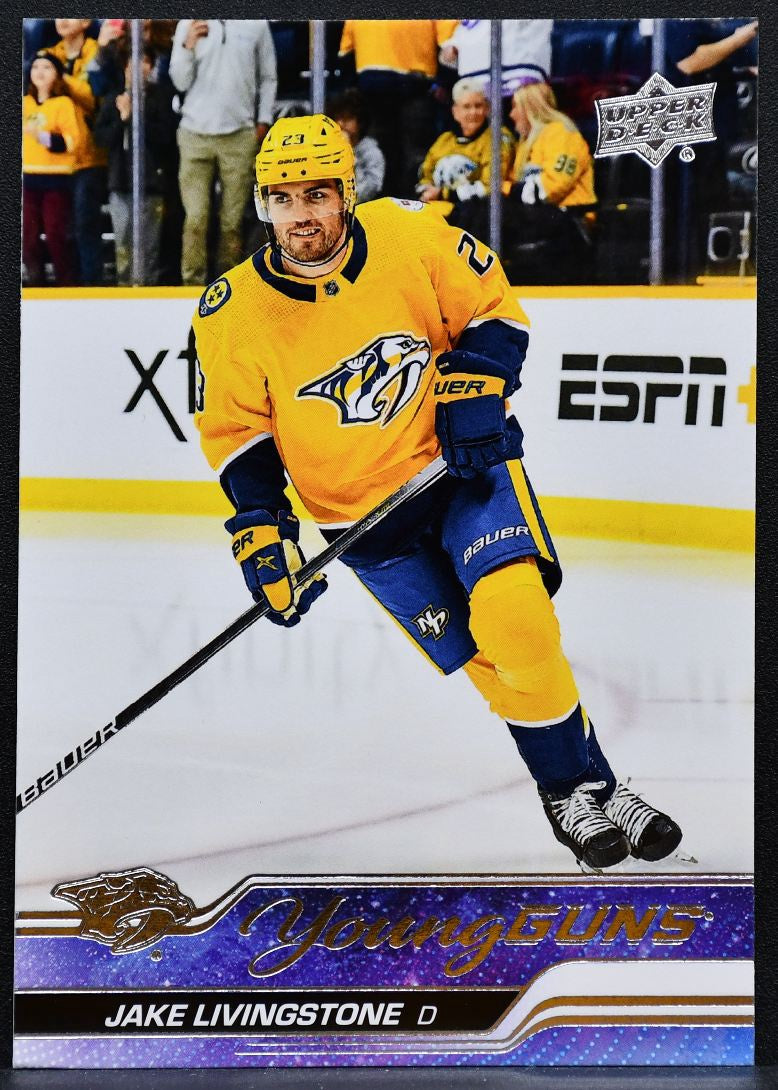 2023-24 Upper Deck Series 1 Young Guns Jake Livingstone 245 Predators RC 2638