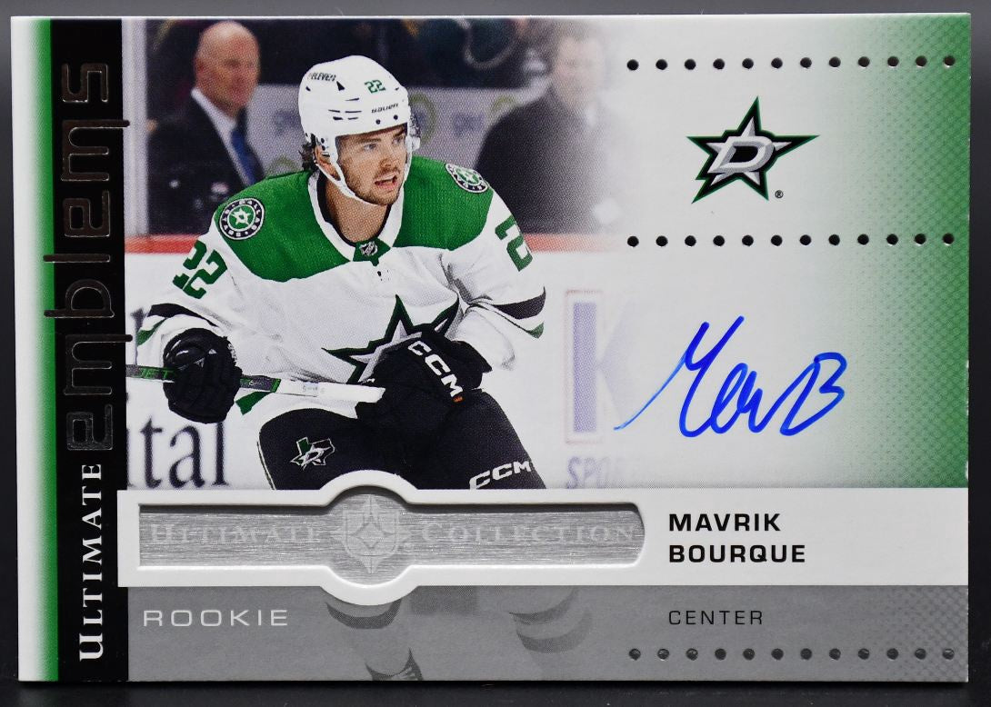2024-25 UD Ultimate Collection Mavrik Bourque UER-MB Dallas Stars RC Auto