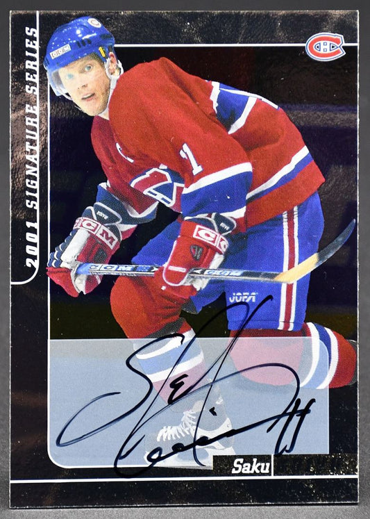 2000-01 In The Game Signature Series Saku Koivu 163 Auto