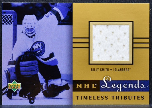 2001-02 UD Legends Timeless Tributes Billy Smith TT-BS Islanders Jersey 0680