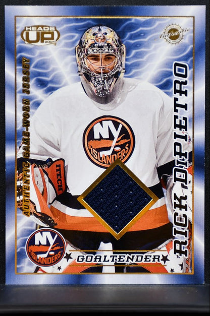 2003-04 Pacific Heads Up Jersey Rick DiPietro 19 Islanders 0745/1000 Jersey 6460