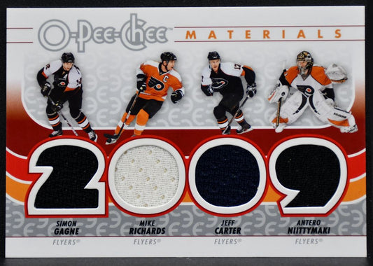 2009-10 OPC Materials Niittymaki/Carter/Richards/Gagne Jersey 8302