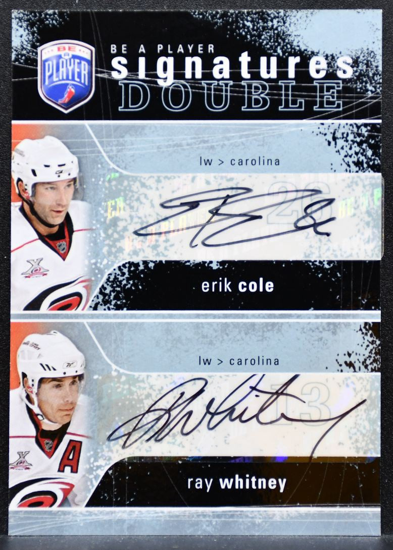 2007-08 UD Be a Player Signatures Duals Erik Cole/Ray Whitney Auto 6433